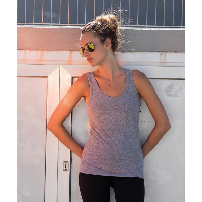 Women's feel good stretch vest - Heather Grey XS